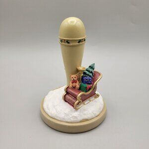 Cookie Stamp Brown Bag Cookie Art Sleigh Mold Press 1998